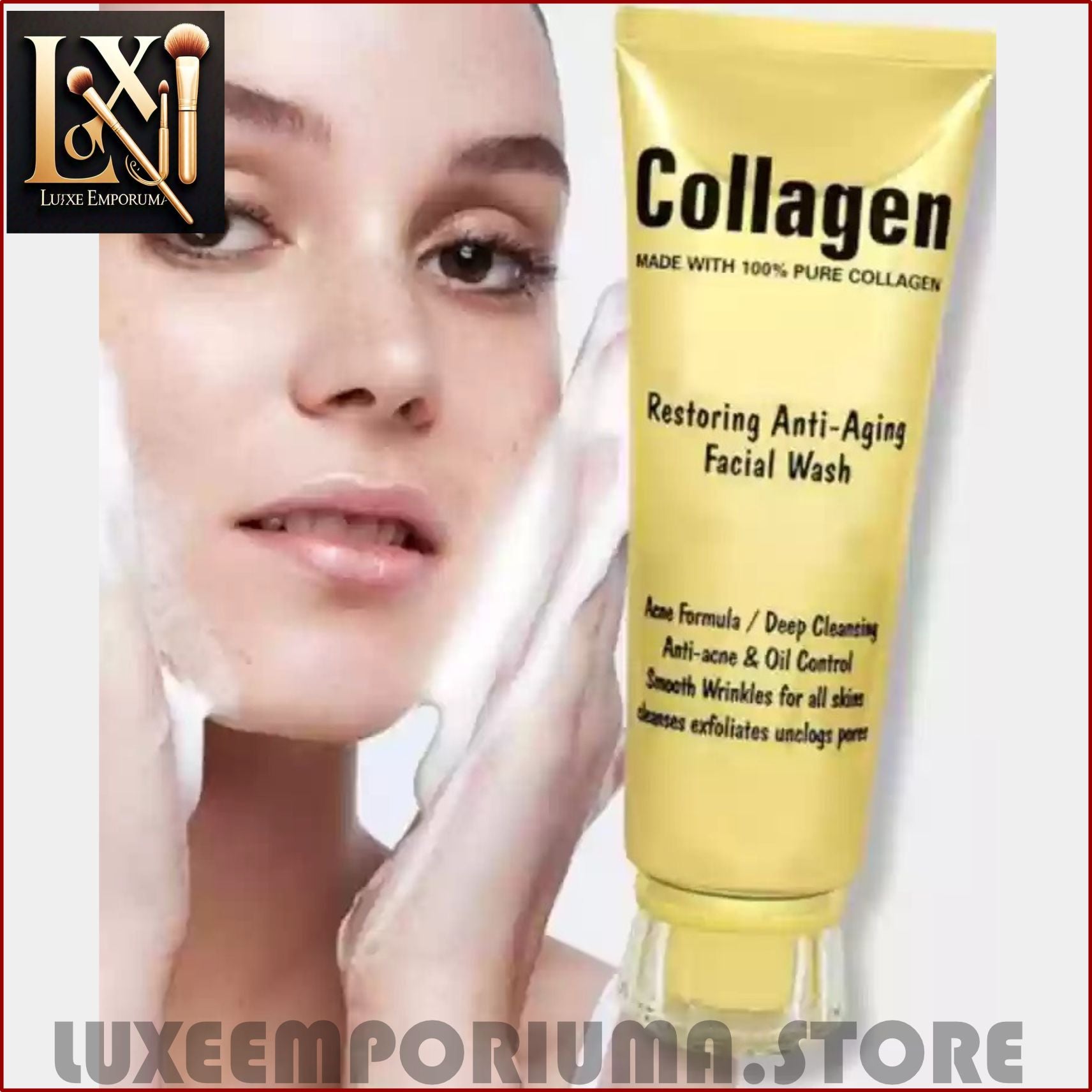 100% Collagen Anti-Ag-ing And Anti-Acne Facial Wash 120ml