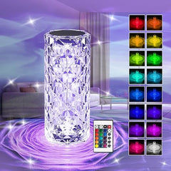 21 Cm Large Crystal Lamp with 16 Colors